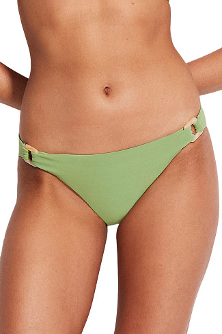 GREEN TEA Resin Tab Side Hipster Bikini Bottom