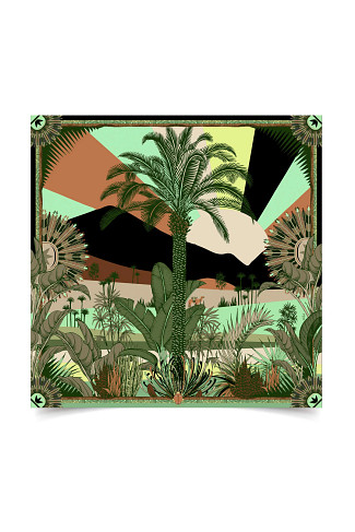 GREEN Chalbi Desert Oasis Sarong