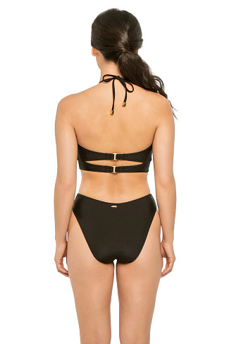BLACK Sire Halter Bikini Top