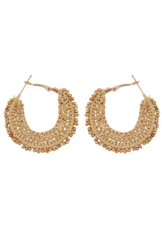 NUDE Raffia Earrings