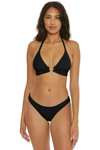 BLACK Mira Halter Bikini Top