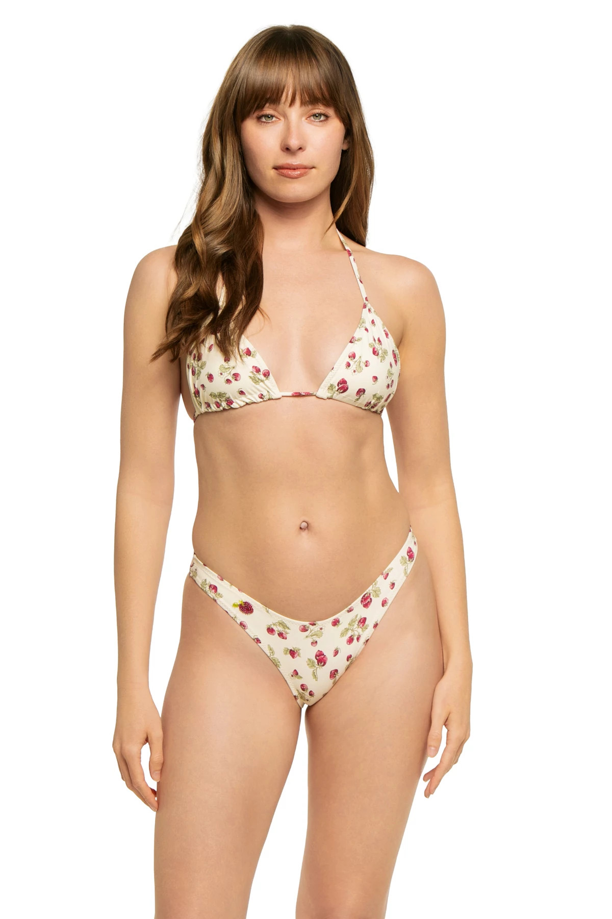 STRAWBERRY FIELD Nick Sliding Triangle Bikini Top image number 1