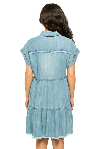 DENIM BLUE Dress Shirt Flair