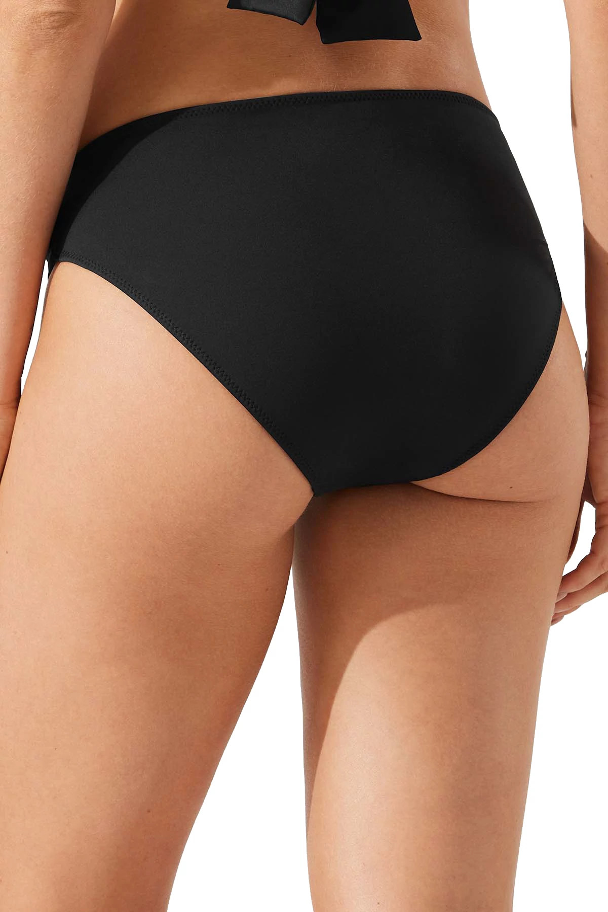 BLACK Leopard Reversible Tab Side Hipster Bikini Bottom image number 3
