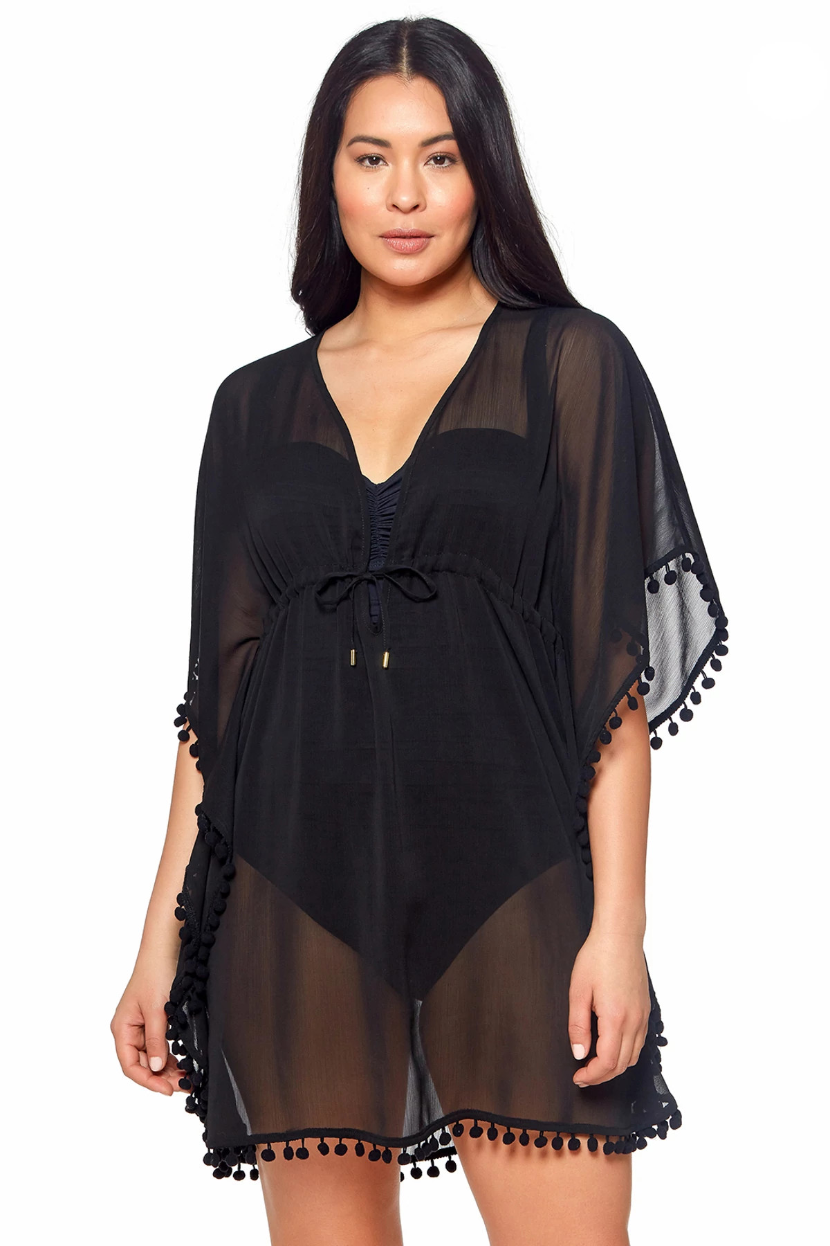 BLACK Caftan Style Tunic image number 1