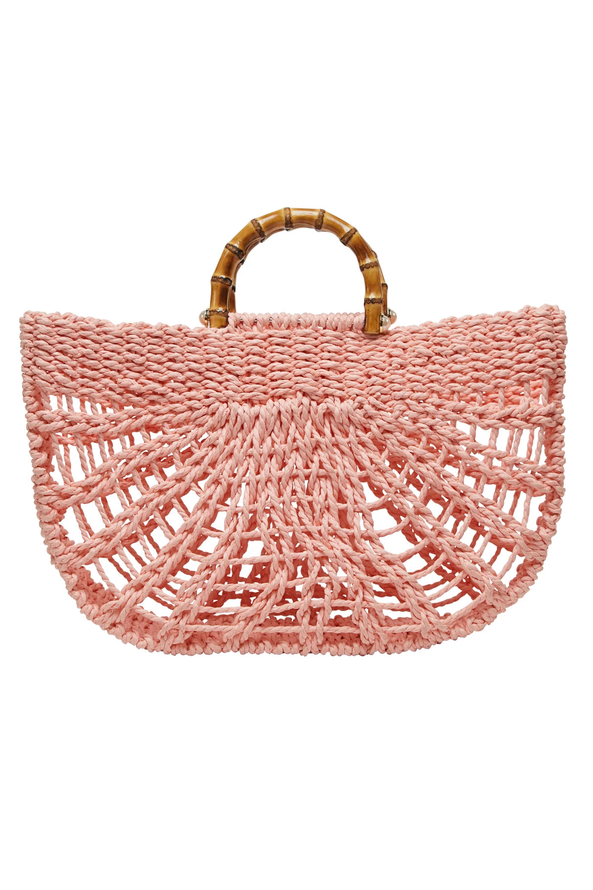 PINK Charlotte Woven Tote image number 1