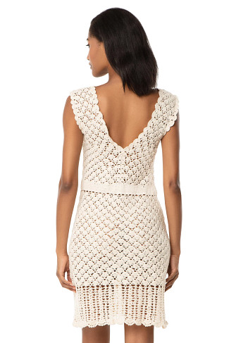 IVORY Valentina Crochet Dress