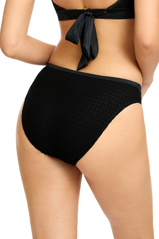 BLACK Crochet Hipster Bikini Bottom