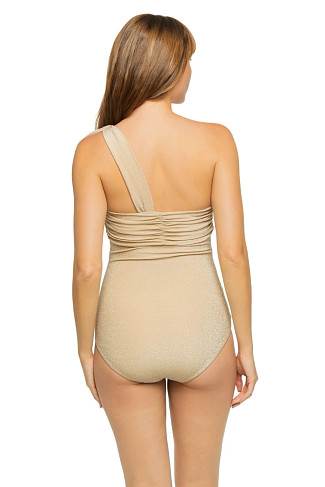 CLAY Underwire Asymmetrical One Piece Swimsuit