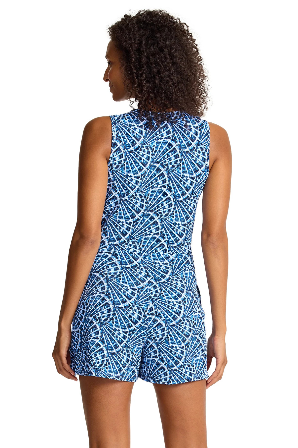 INDIGO TIDE V-Neck Romper Cover Up image number 2