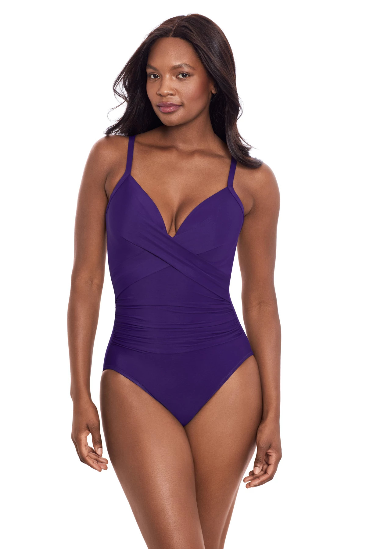 MULBERRY Captivate Underwire Surplice One Piece Swimsuit image number 1