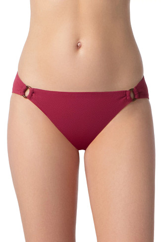 MERLOT CORA Tortoise Ring Hipster Tab Side Bikini Bottom