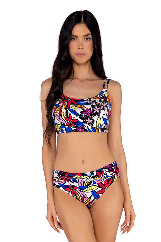 BOLD BLOSSOM Taylor Bralette Bikini Top (D+ Cup)