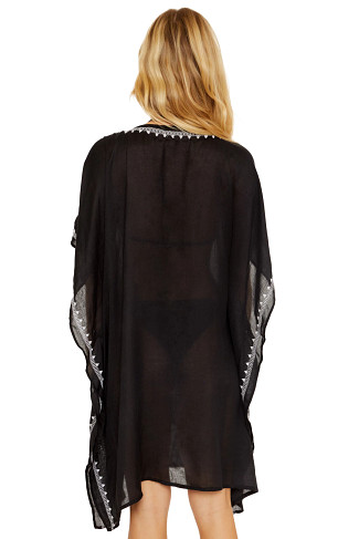 BLACK Bonita Lace Up Kimono