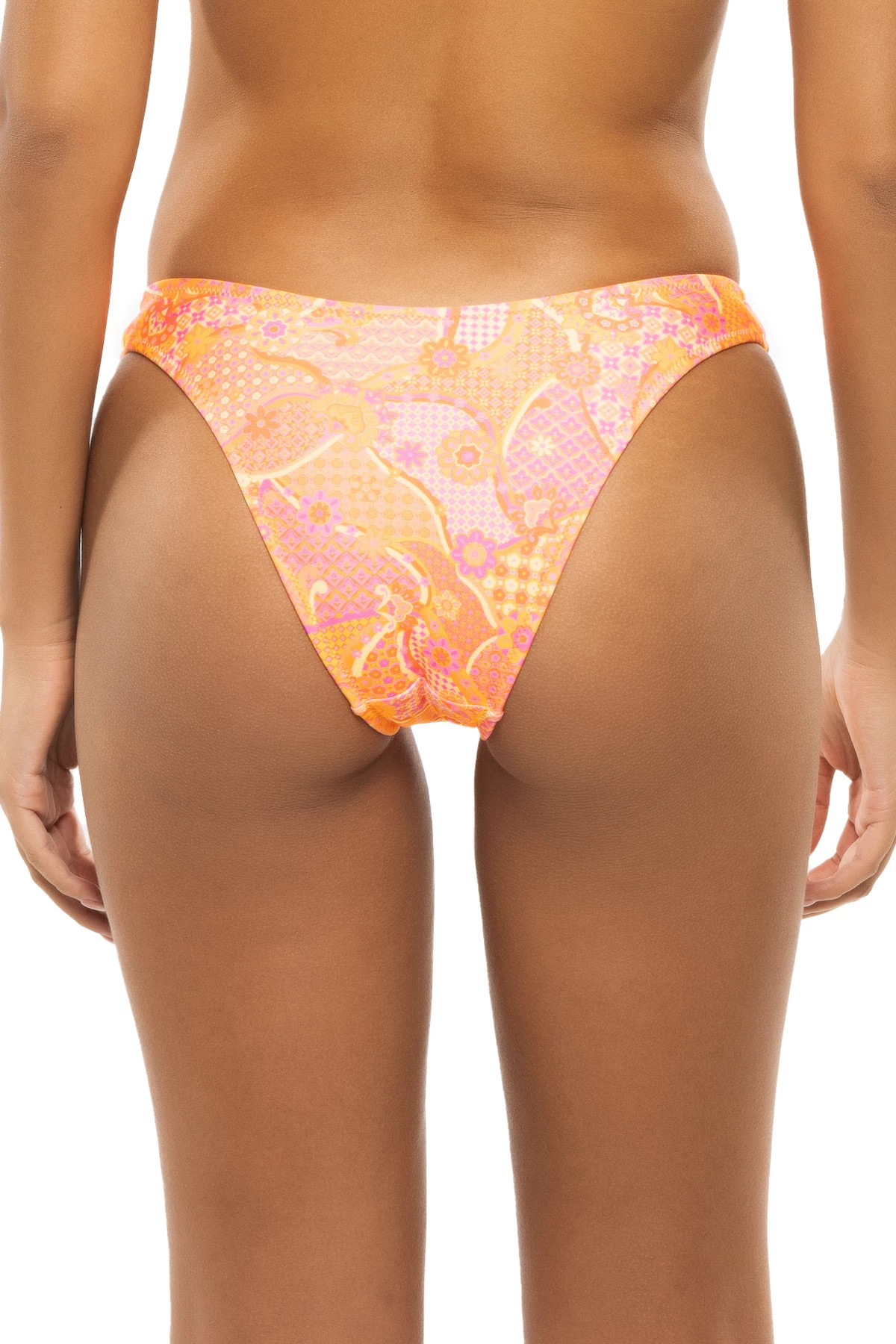 CITRUS SUNRISE Basic Brazilian Bikini Bottom image number 2