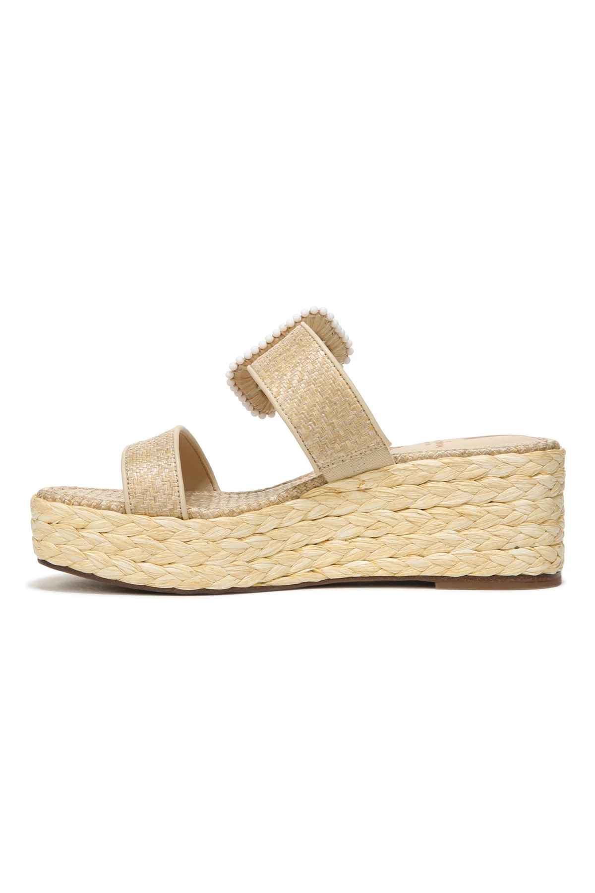 EGG SHELL Chase Espadrille Wedge image number 3