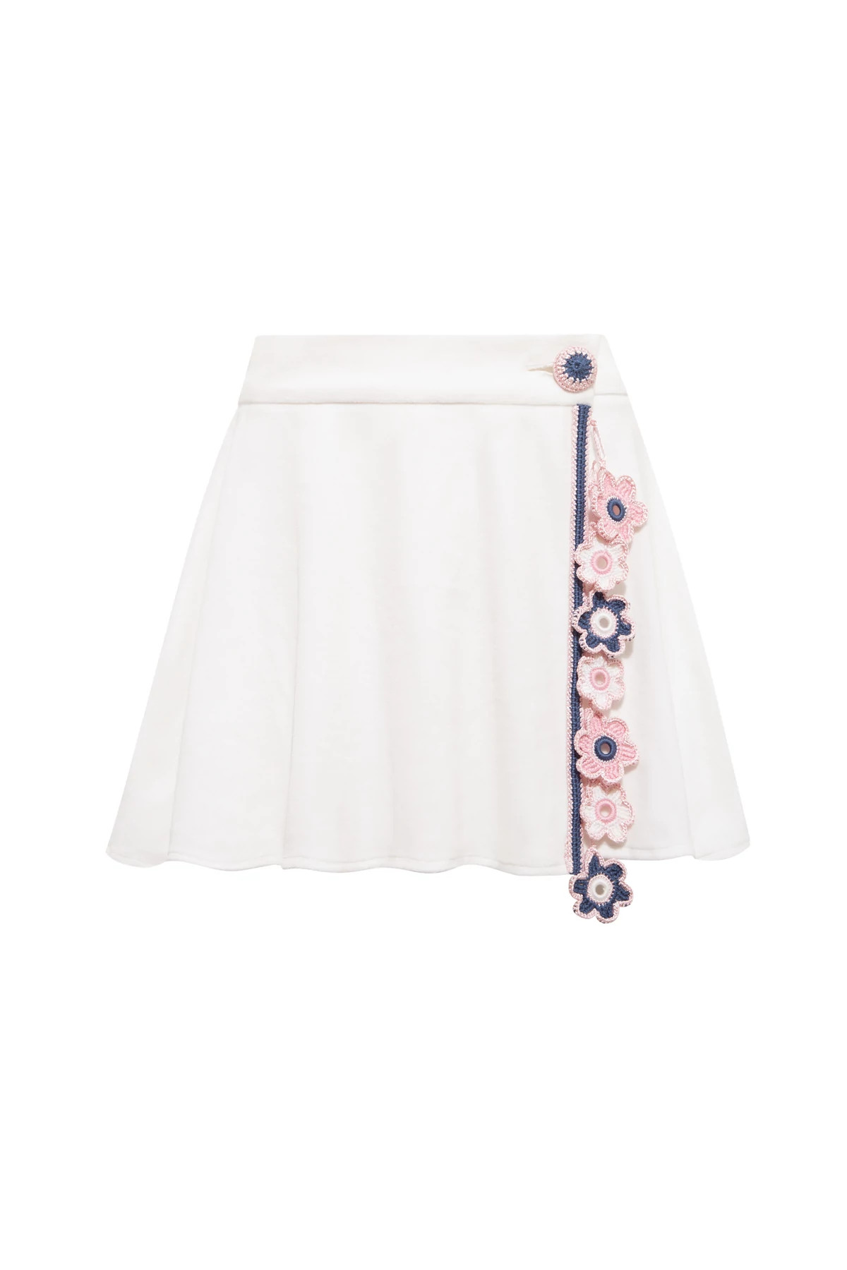 IVORY Peony Terry Skirt image number 5