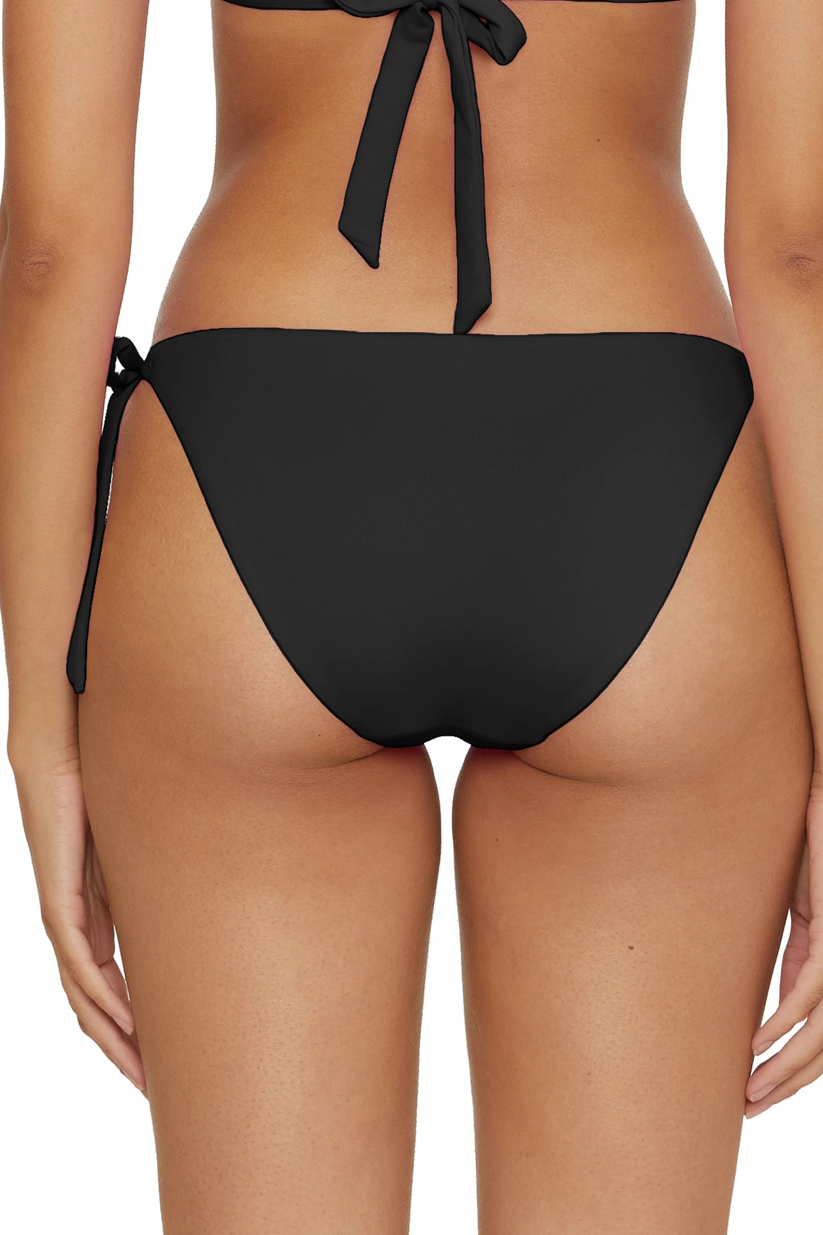 BLACK Demi Tie Side Hipster Bikini Bottom image number 2