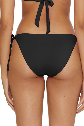 BLACK Demi Tie Side Hipster Bikini Bottom