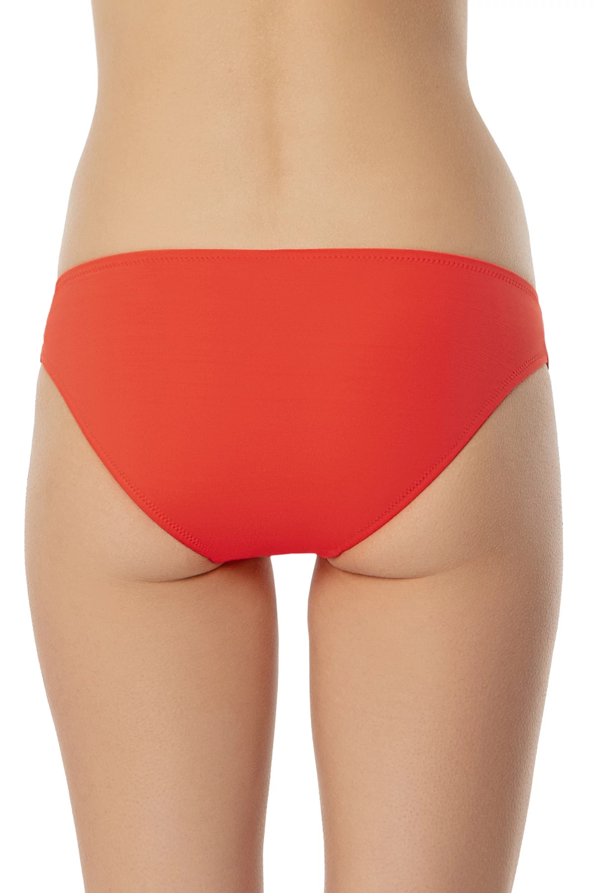 TROPICAL CORAL Textured Hipster Bikini Bottom image number 2