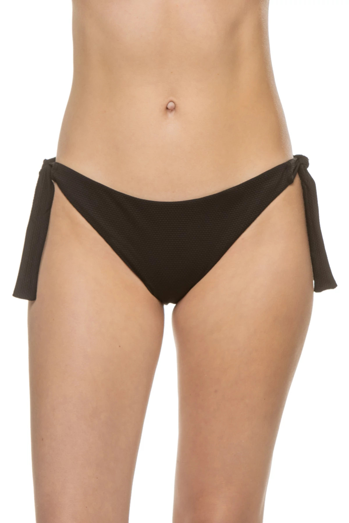 Frankie Textured Tie Side Hipster Bikini Bottom