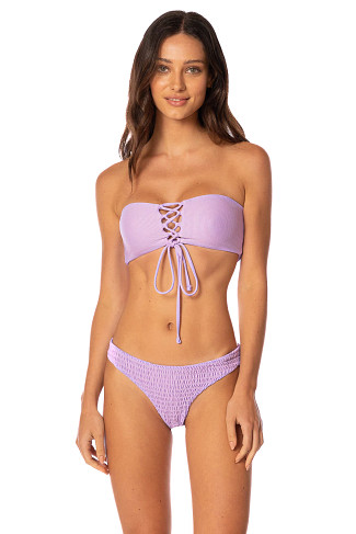 PURPLE LAVENDER Artemis Reversible Multi-Way Bandeau Bikini Top