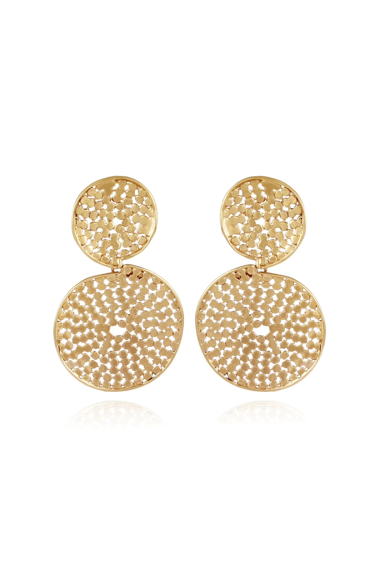 000 GOLD Onde Lucky Cerclee Earrings image number 1