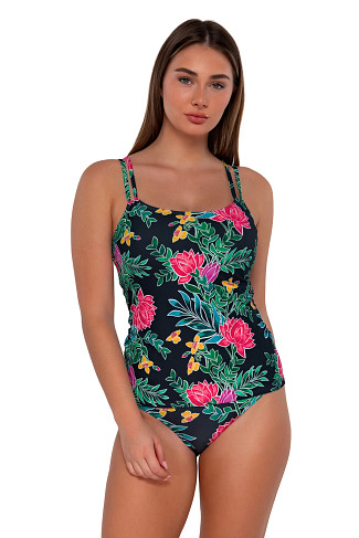 TWILIGHT BLOOMS Taylor Underwire Tankini Top (E-H Cup)