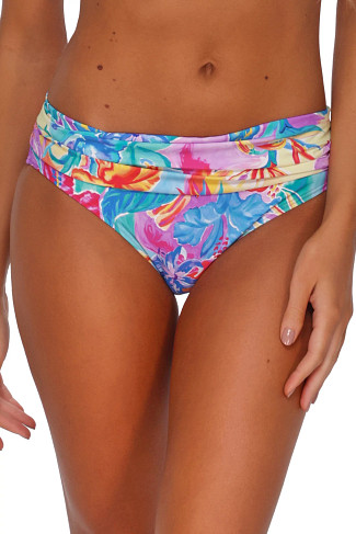 ALOHA VISTA Unforgettable Banded Hipster Bikini Bottom