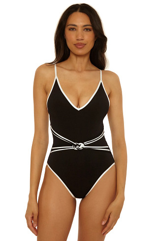 BLACK Triumph Ribbed One Piece Swimsuit