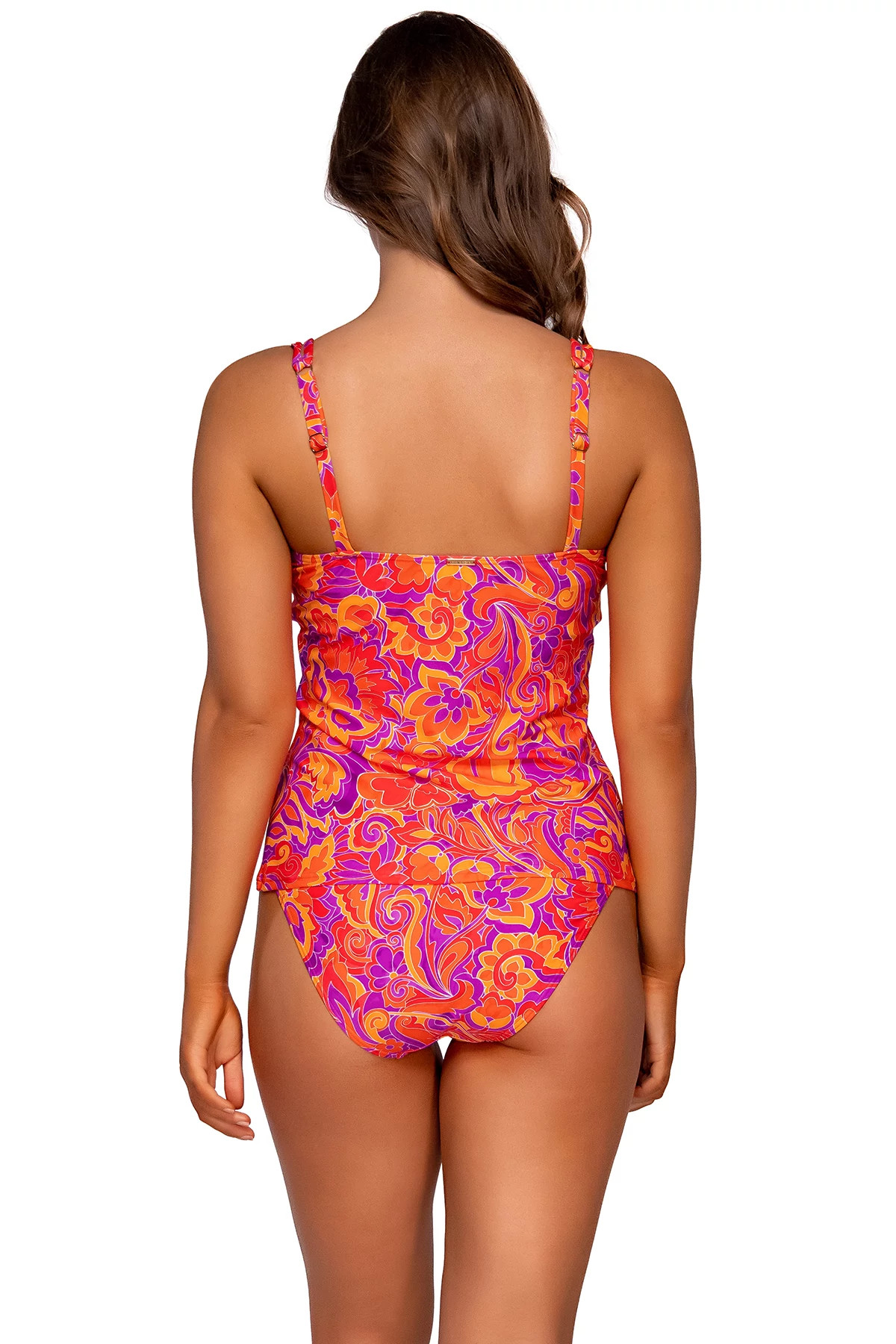 PELE Taylor Molded Underwire Bra Tankini Top (E-H Cup) image number 2