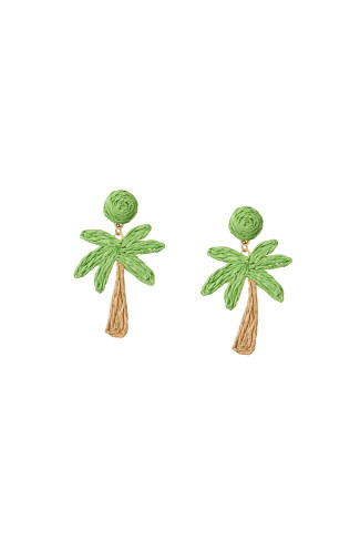 NATURAL Palm Tree Earrings