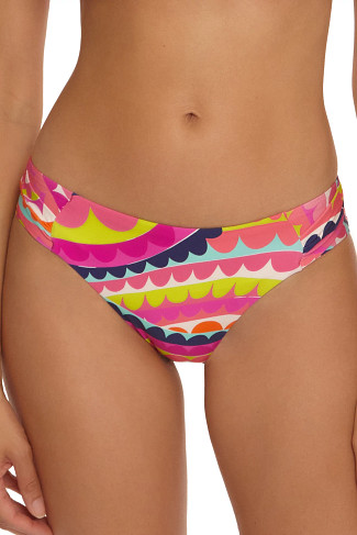 MULTI Swirl Shirred Hipster Bikini Bottom