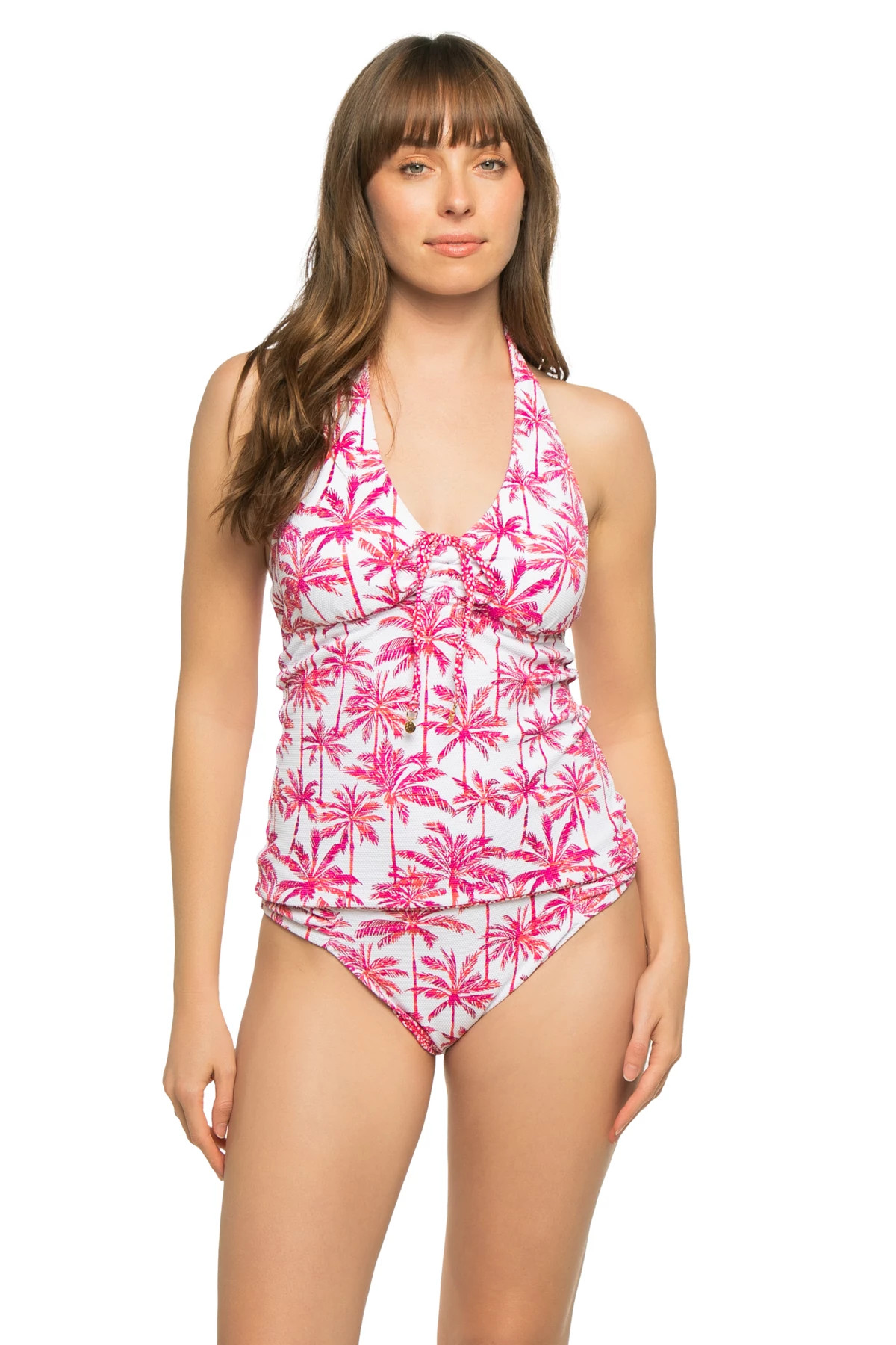 PINK MAUI Reversible Tankini Top image number 1