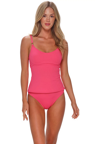 POSY PINK CREPE Anya Underwire Tankini Top