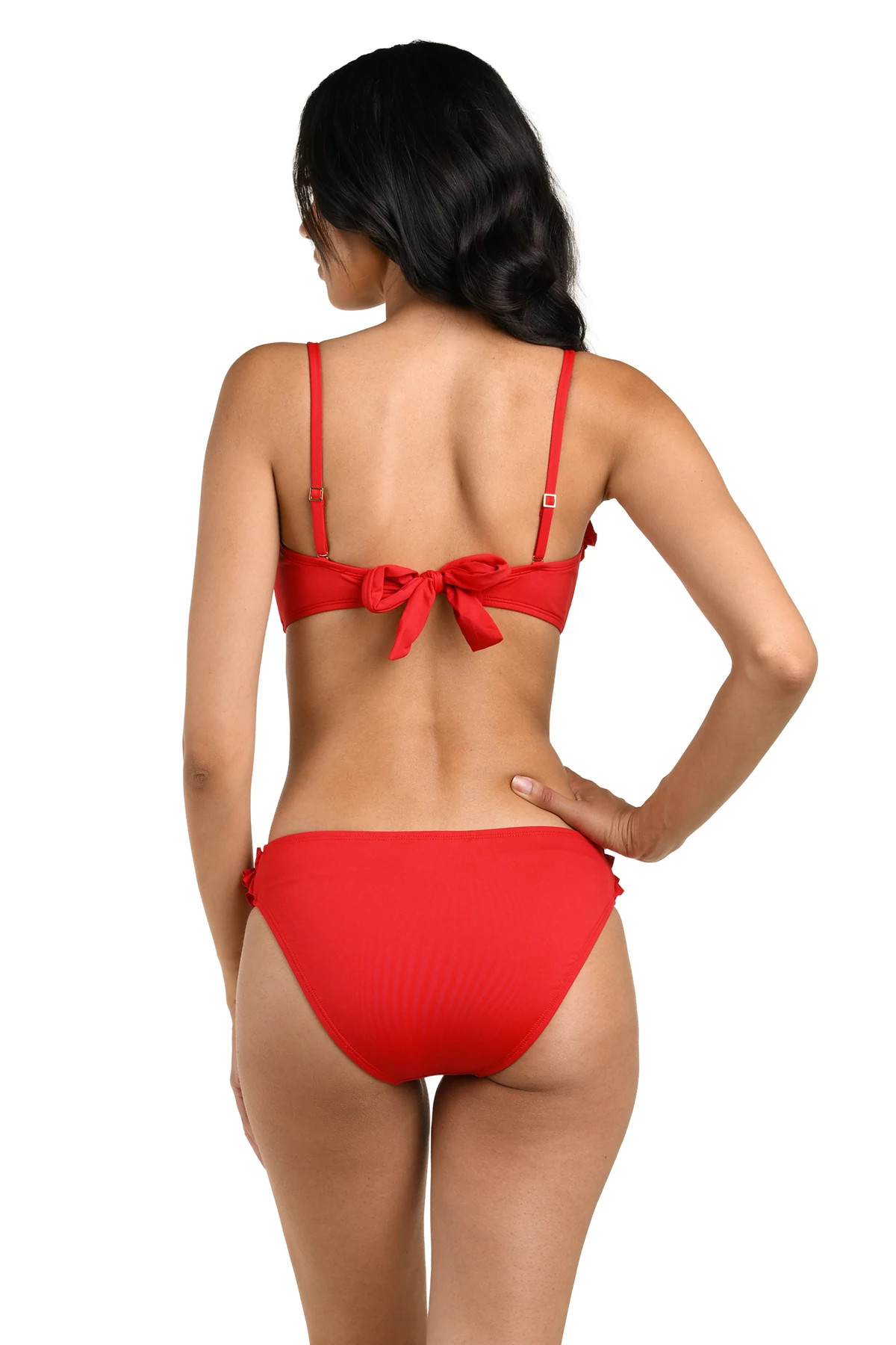 RUBY Ruffle Bandeau Bikini Top image number 4