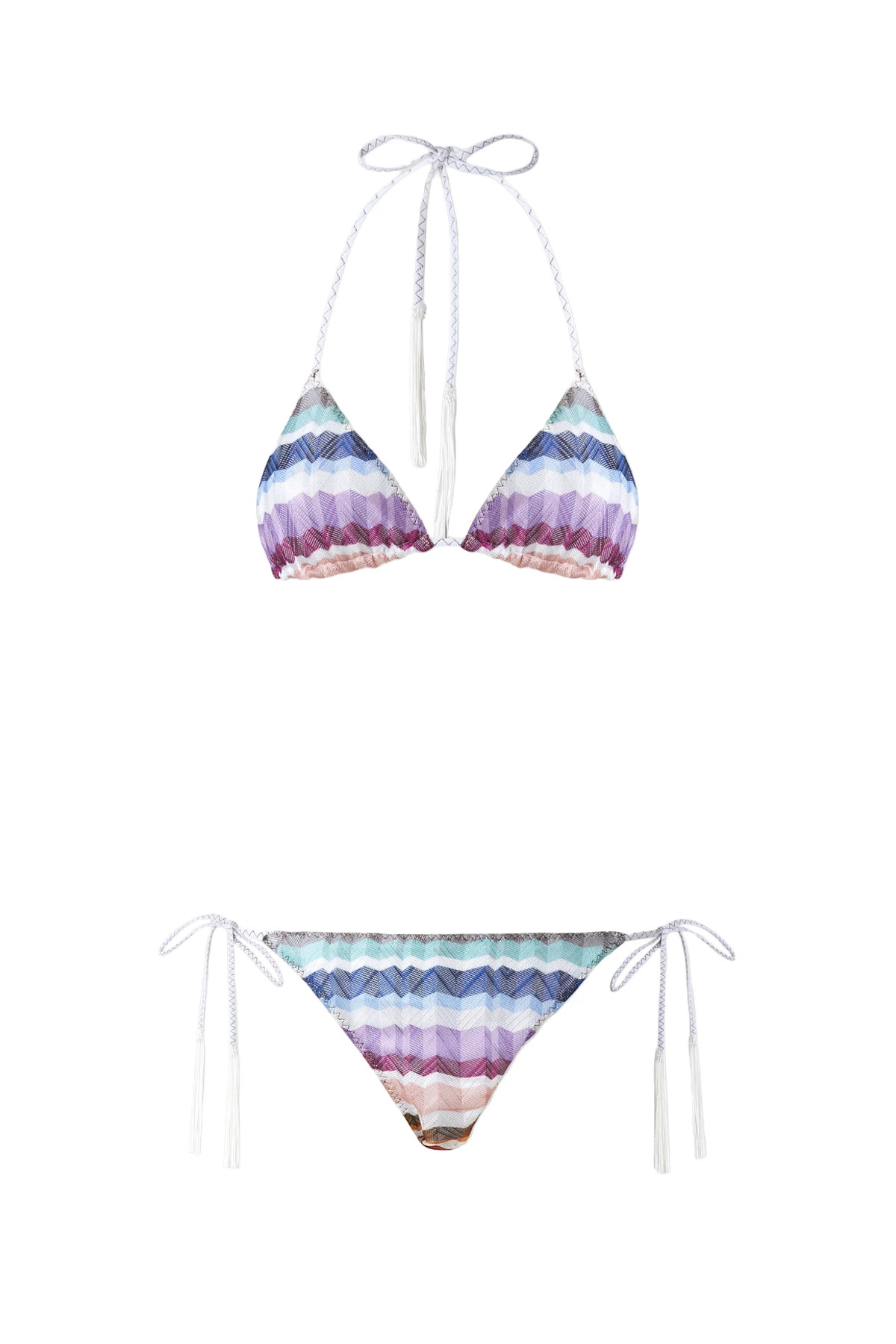 MULTICOLOR SMSP1 Wavy Stripe Bikini Set image number 1