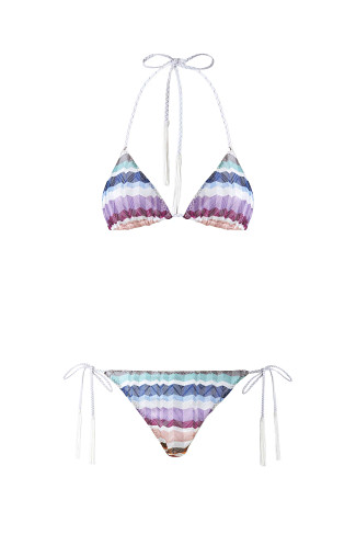 MULTICOLOR SMSP1 Wavy Stripe Bikini Set