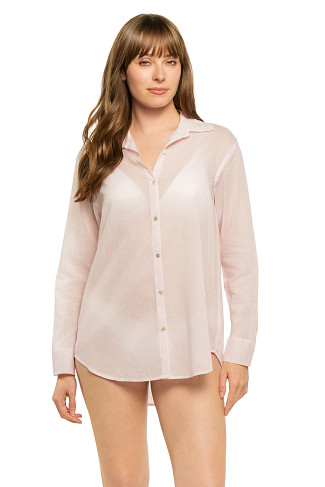 BALLERINA PINK Destinations Oversized Shirt Dress