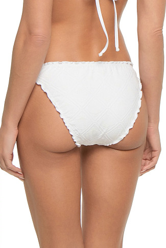 WHITE Demi Ruffle Hipster Bikini Bottom 