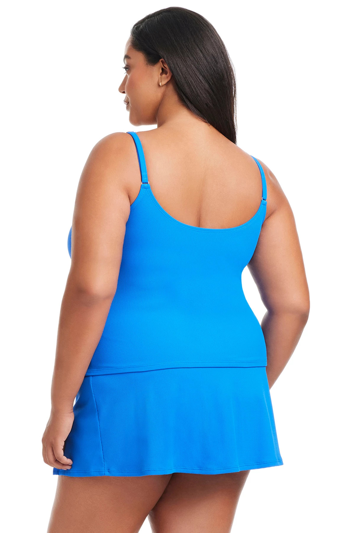 AZURE PARK V-Neck Tankini Top image number 2