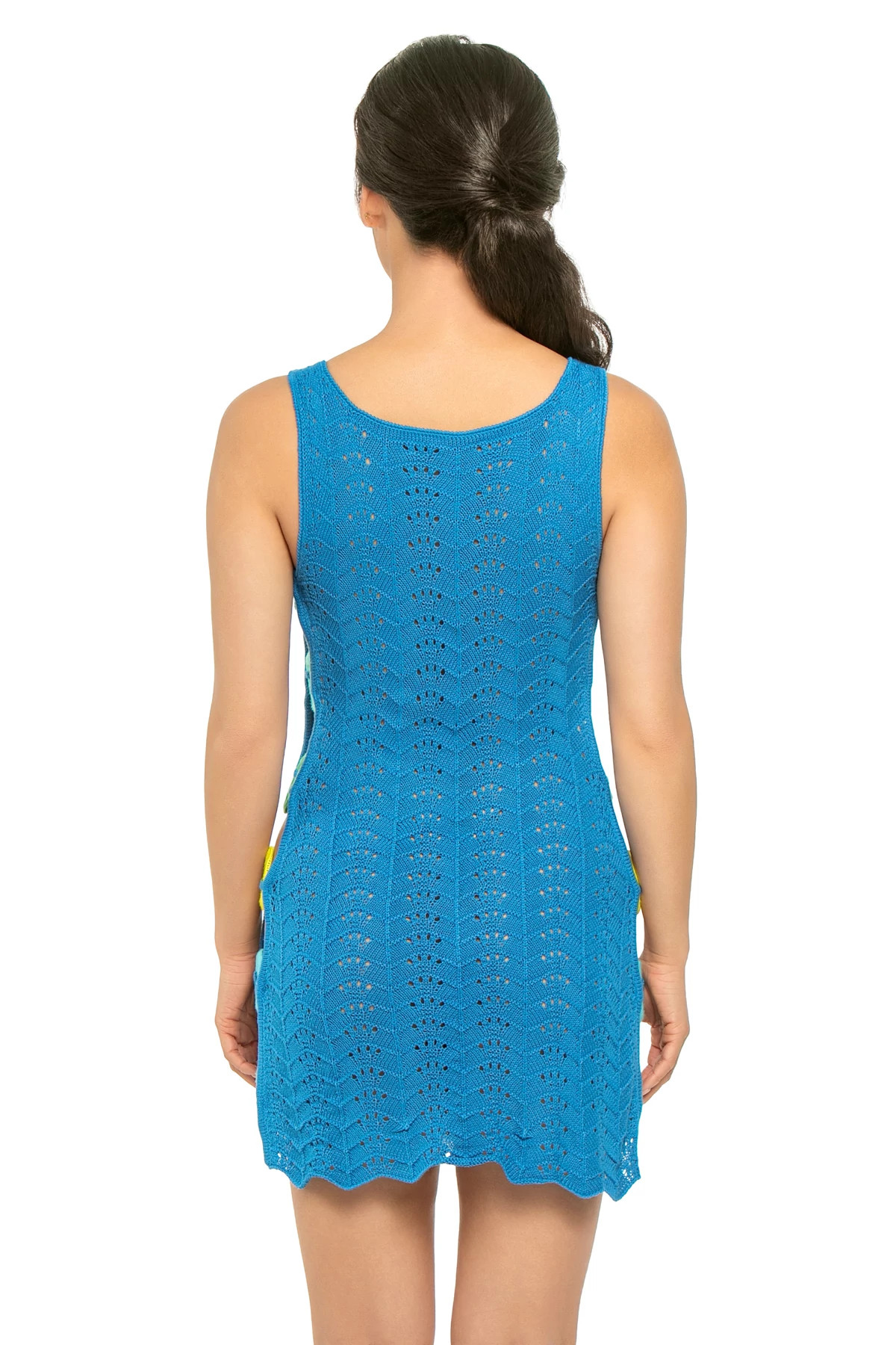 BLUE Paula Crochet Mini Cover Dress image number 3