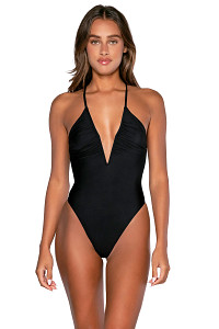 Stardust Plunge One Piece Swimsuit