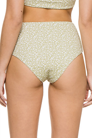 PEAR/IVORY Dita High Waist Bikini Bottom