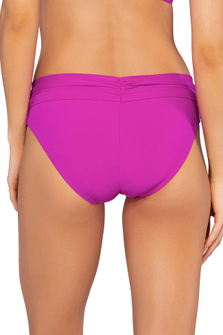WILD ORCHID Unforgettable Banded Hipster Bikini Bottom