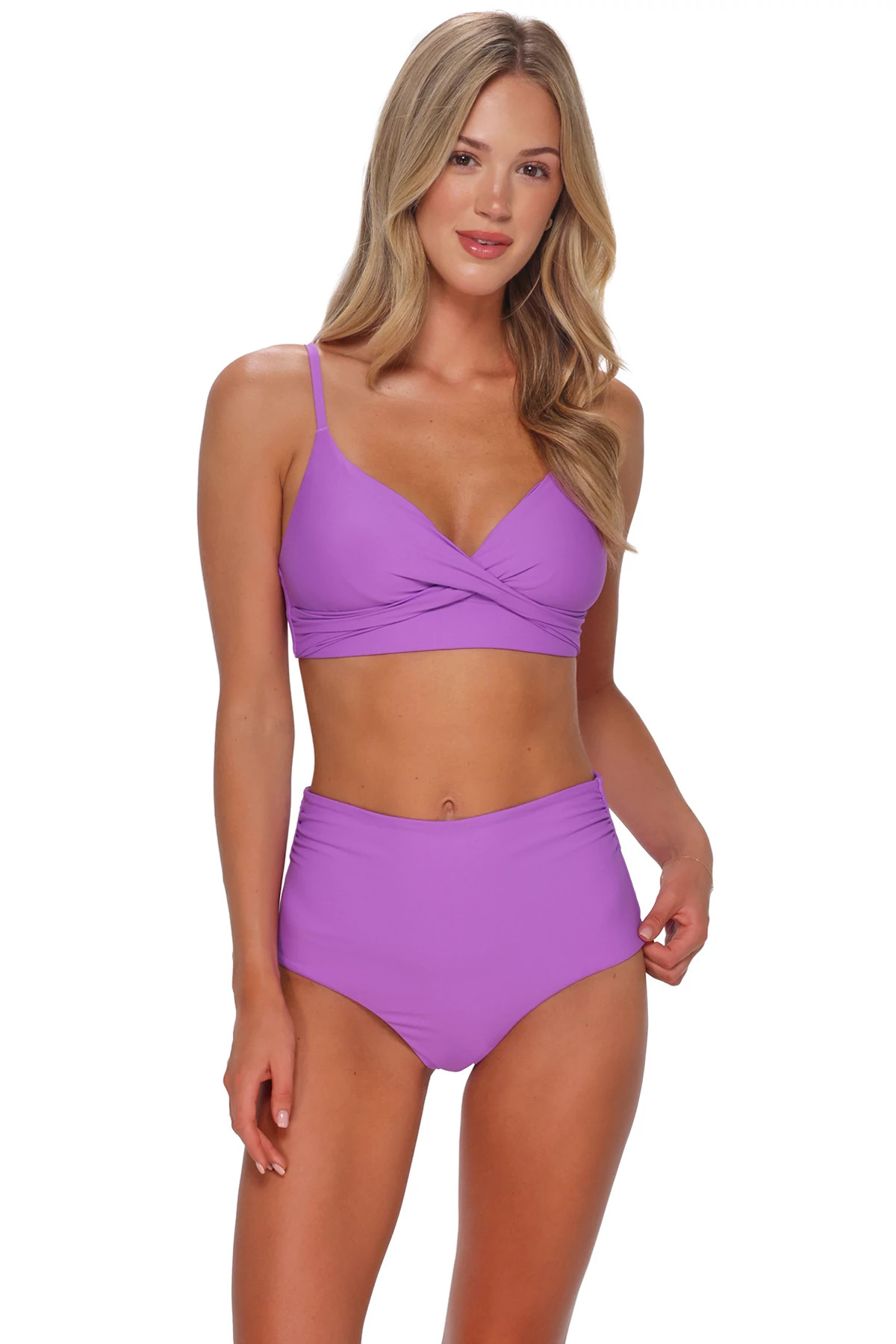 BERRY BURST Lyla Bralette Bikini Top image number 1