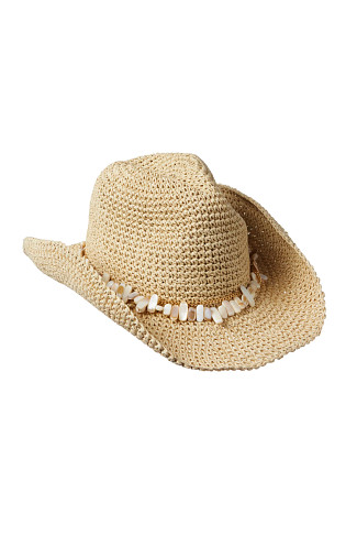 NATURAL Pearl Cowboy Hat