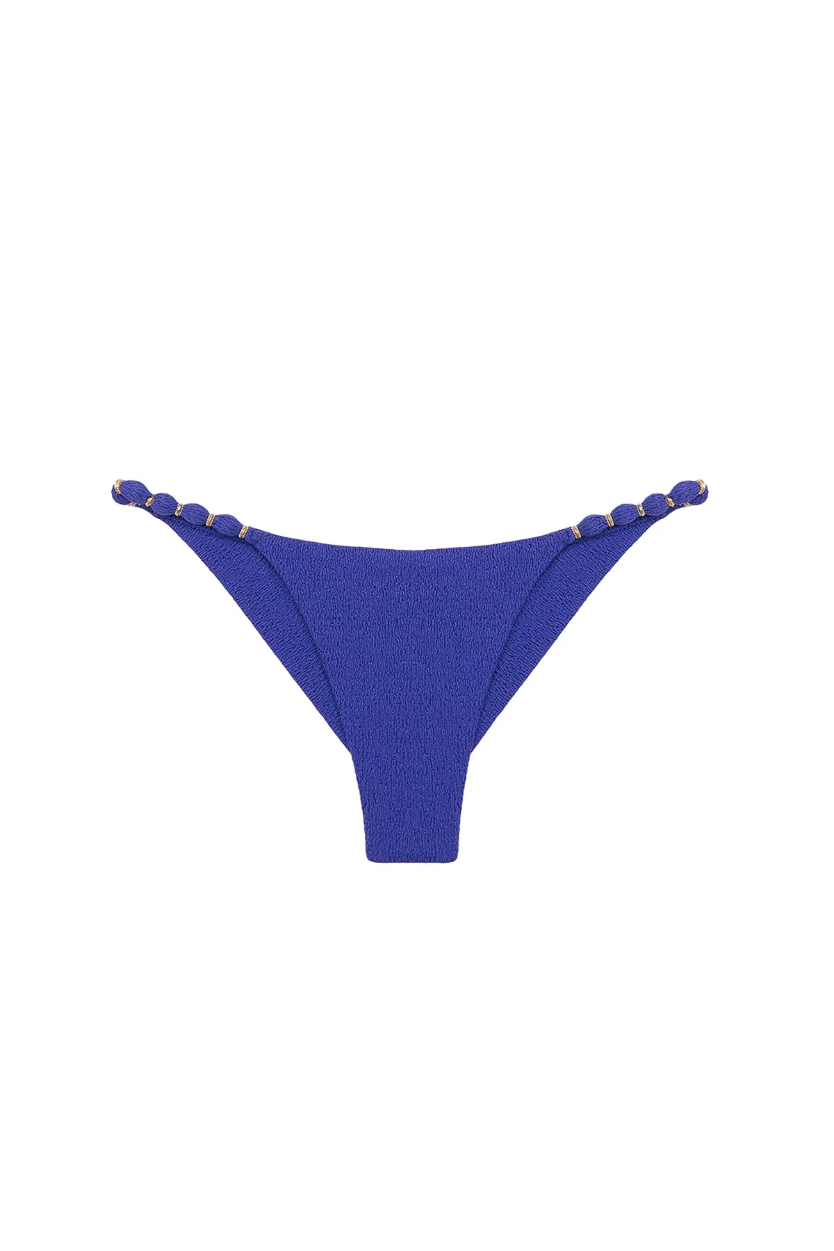 BLUE OCEAN Beads Tab Side Brazilian Bikini Bottom image number 3
