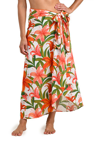 MULTI Jungle Blossom Hem Wrap Skirt