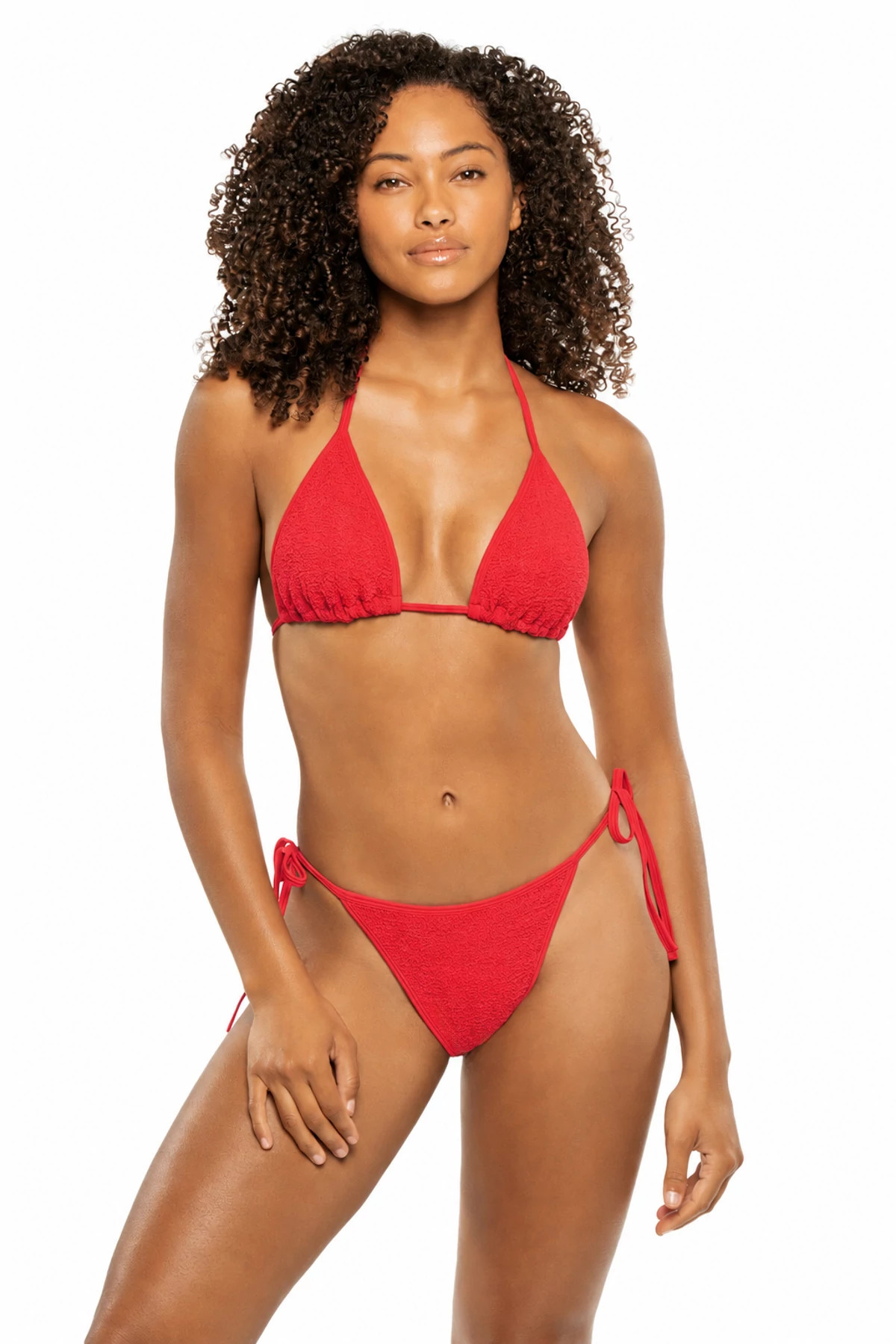 RED Gina Crinkle Stretch Bikini Set image number 1